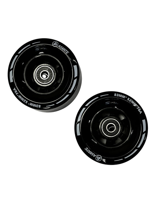 A pair of front wheels