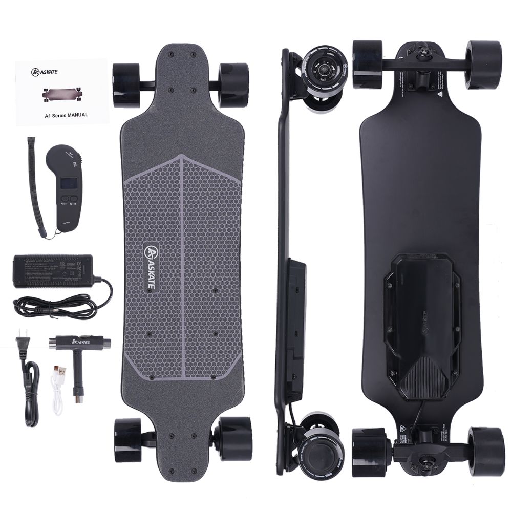 ASKATE A1 ELECTRIC SKATEBOARD  FOR COMMUTE WITH REMOTE